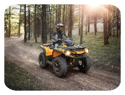 can am atv riding in the fall
