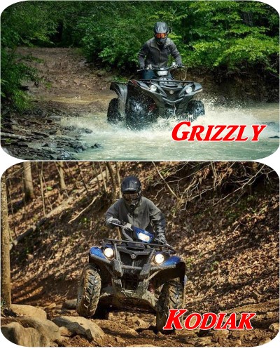 yamaha grizzly and kodiak atvs