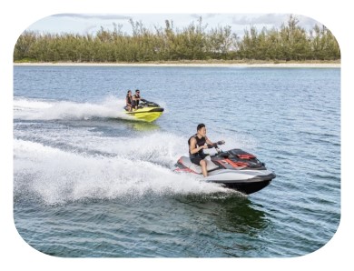 sea doo pwc riders on the water